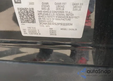 2023 Chevrolet Blazer Fwd Rs from USA, damaged, VIN 3GNKBERS2PS111034